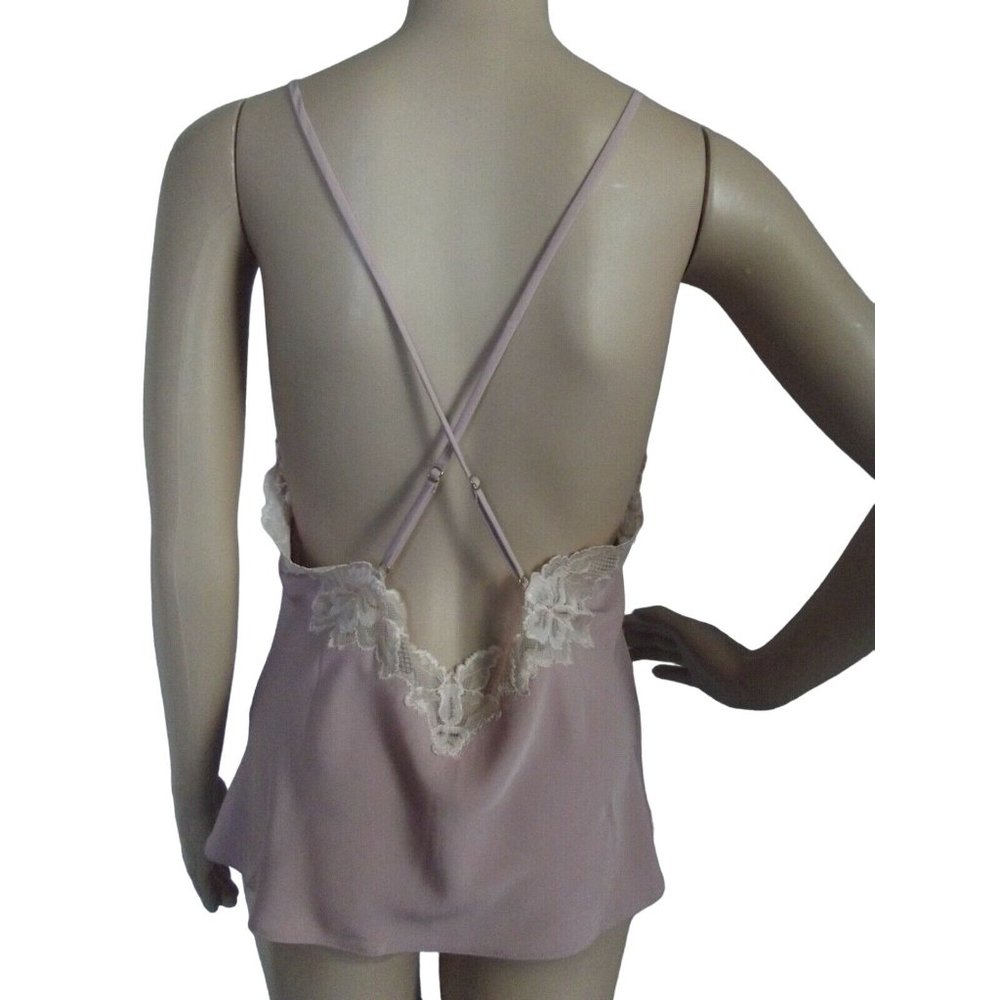Marks & Spencer Cami Dusty Pink Lace Camisole USA 10 (UK 14 criss cross straps m